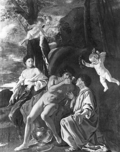 Inspiratie van Anacreon door Nicolas Poussin